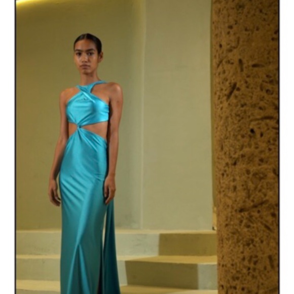 Baobab Collection Aqua Backless Dress
